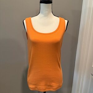 Chico’s Ribbed Orange Tank in Size 1 or Medium